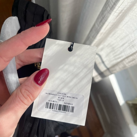 Aje black mini cocktail dress NEW with tags - Picture 5 of 5